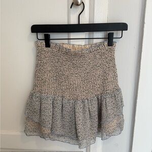 STORIA Floral Smocked Skirt
